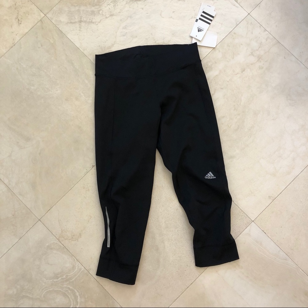 NWT Adidas Black Own the Run 3/4 Tight Leggings